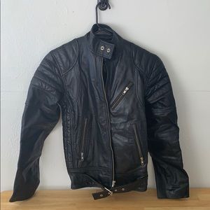 Leather black jacket